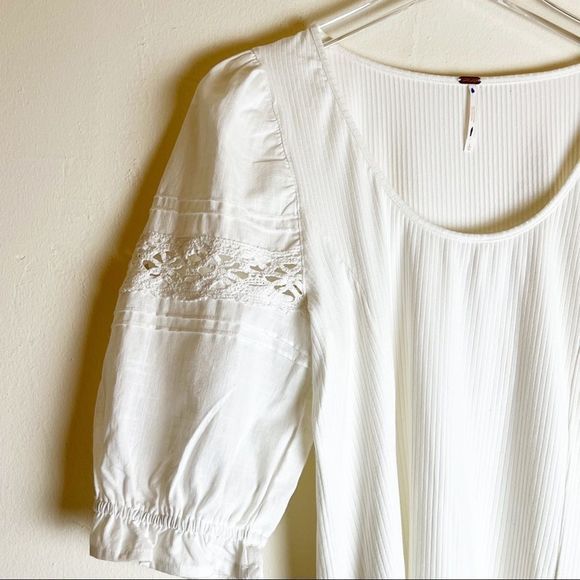 Free People Something Special Tee In White, Size Large - Picture 4 of 13